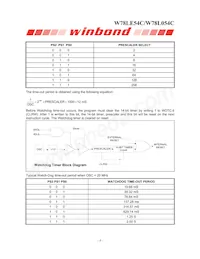 W78L054C24PL Datasheet Pagina 8