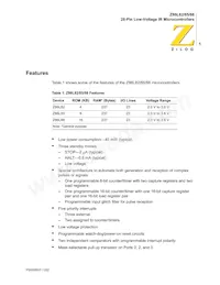 Z86L8808PSCR2607 Datasheet Page 8