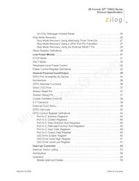 Z8F0113SB005SC Datasheet Page 5