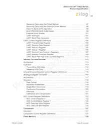 Z8F0113SB005SC Datasheet Page 7