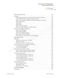 Z8F0113SB005SC Datasheet Pagina 8