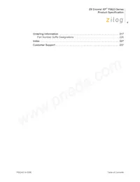 Z8F0113SB005SC Datasheet Page 10