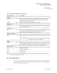 Z8F0113SB005SC Datasheet Page 20