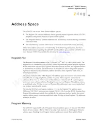 Z8F0113SB005SC Datasheet Page 23