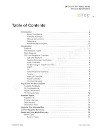 Z8F0422SJ020SC00TR Datasheet Page 4