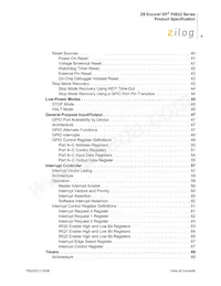 Z8F0422SJ020SC00TR Datasheet Pagina 5