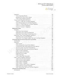 Z8F0422SJ020SC00TR Datasheet Page 6