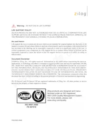 Z8F042APB020SC2106 Datasheet Page 2