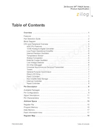 Z8F042APB020SC2106 Datasheet Page 4