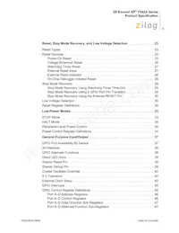 Z8F042APB020SC2106 Datasheet Pagina 5