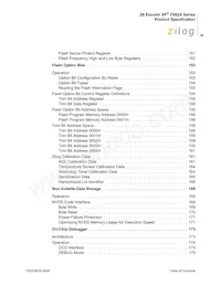 Z8F042APB020SC2106 Datasheet Page 9