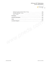 Z8F042APB020SC2106 Datasheet Pagina 11