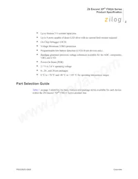 Z8F042APB020SC2106 Datasheet Page 13