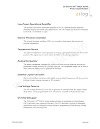 Z8F042APB020SC2106 Datasheet Page 17