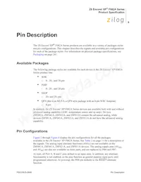 Z8F042APB020SC2106 Datasheet Page 20