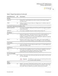 Z8F042APB020SC2106 Datasheet Pagina 23