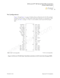 Z8F6422AR020SC2104 Datasheet Page 22