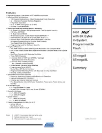 ATMEGA8L-8AU Datenblatt Cover