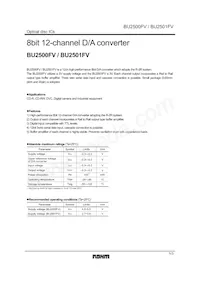 BU2501FV-E2 Datasheet Cover