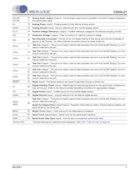 CS43L21-CNZR數據表 頁面 7
