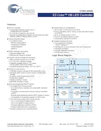 CY8CLED02-8SXIT數據表 封面