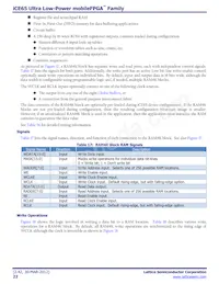 ICE65L08F-TCS110I Datenblatt Seite 22