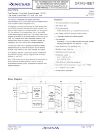 ISL22323WFR16Z-TK Datasheet Copertura