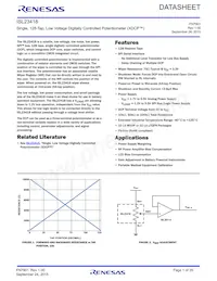 ISL23418WFUZ-TK Datasheet Copertura