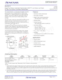 ISL23511WFRU10Z-TK Datasheet Copertura