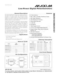 MAX5161LEZT+TG05 Datasheet Copertura