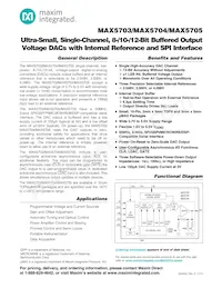 MAX5704ATB+ Datasheet Copertura