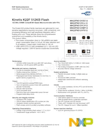 MK22FN512VFX12 Datasheet Copertura