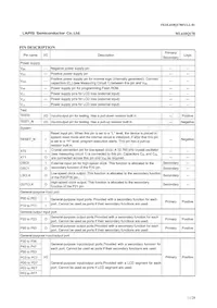 ML610Q178-NNNGAZ0AAL Datasheet Pagina 11