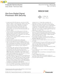 MSC8156ESVT1000B Datasheet Cover