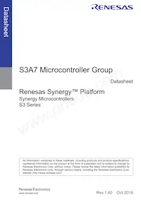 R7FS3A77C2A01CLK#AC1 Datasheet Cover