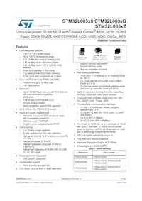 STM32L083CZT6TR Datasheet Cover