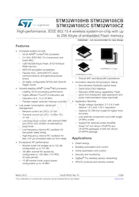 STM32W108CCU74TR Datenblatt Cover