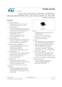 STM8L052R8T6TR Datenblatt Cover