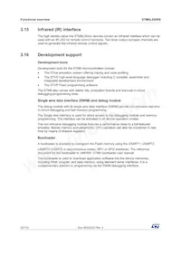 STM8L052R8T6TR Datasheet Pagina 22