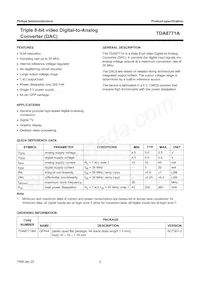 TDA8771AH/C1 Datasheet Pagina 2