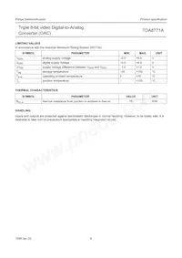 TDA8771AH/C1 Datasheet Pagina 6