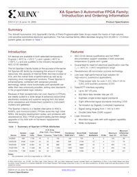 XA3S50-4PQG208Q Datenblatt Cover