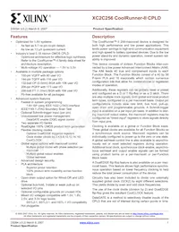 XC2C256-6CP132C Datasheet Copertura