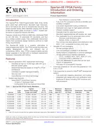 XC2S50E-6PQ208I Datasheet Pagina 3