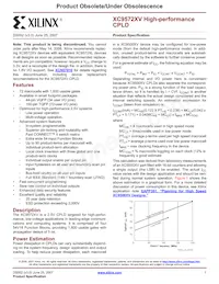 XC9572XV-7VQ44C Datasheet Cover