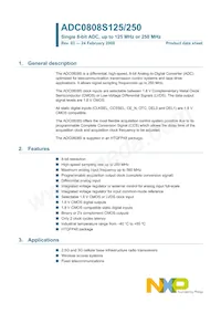 ADC0808S250HW/C1:1 Datasheet Copertura