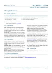 ADC0808S250HW/C1:1 Datasheet Pagina 22