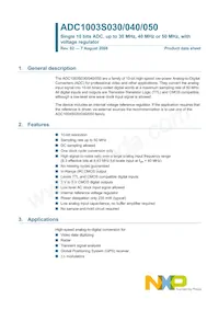 ADC1003S040TS/C1:1 Datasheet Copertura