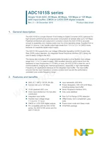 ADC1015S065HNC1:5 Datasheet Copertura