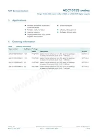 ADC1015S065HNC1:5 Datasheet Pagina 2